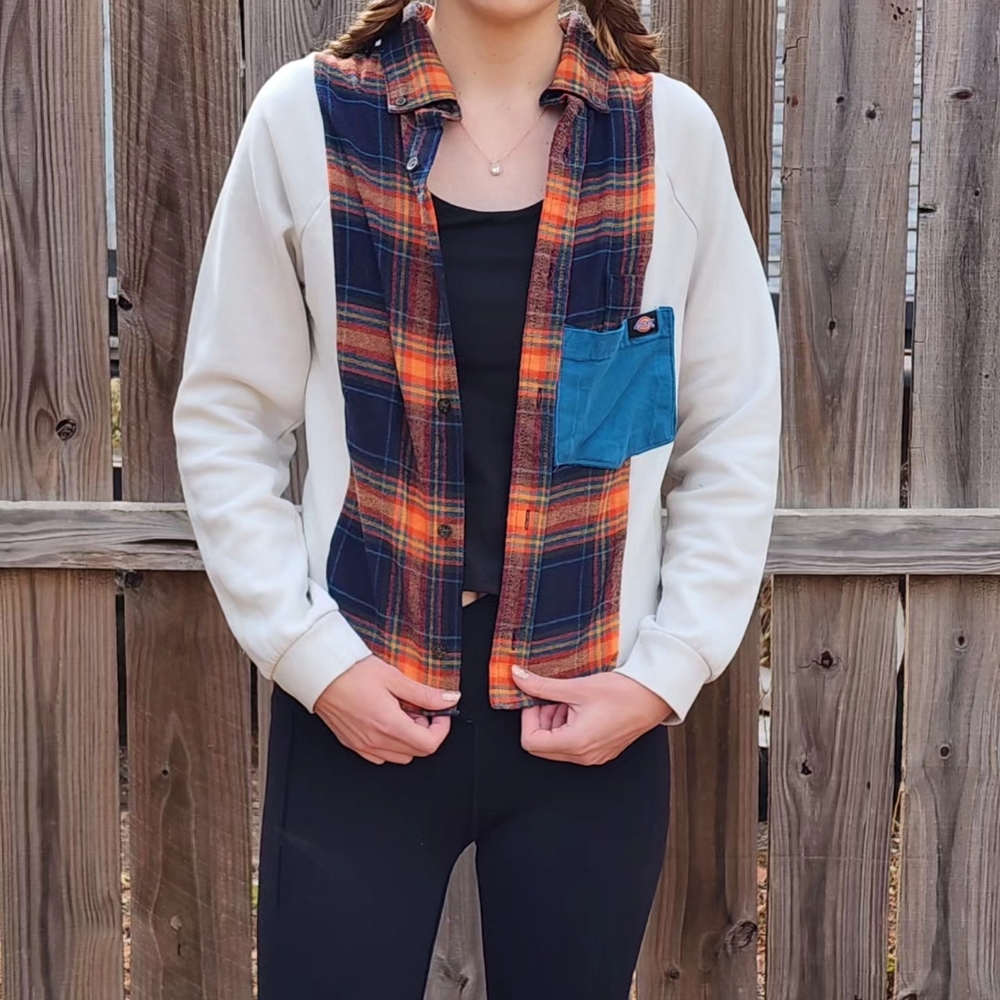Dickeys Rework sweater jacket